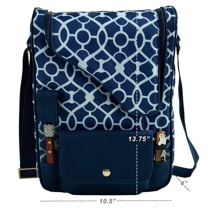 Picnic at Ascot Original Insulated Wine and Cheese Cooler Bag - Designed, Assembled & Quality Approved in the USA - Image 2