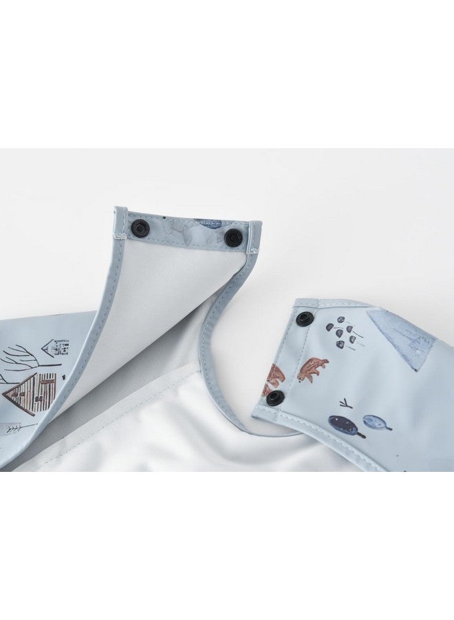 GZMM Waterproof Baby Bibs,Infant Toddler Extra Cover Feeding Bib With Food Catcher,Easy Clean & Washable - Image 5