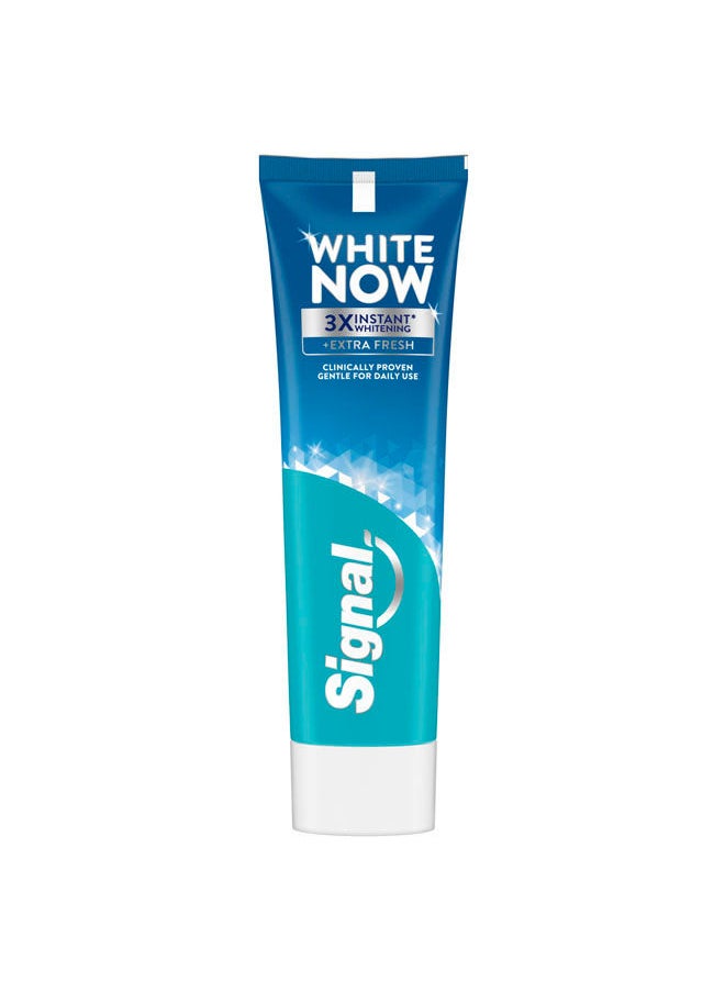 White Now Toothpaste Extra Fresh 3X Instant Whitening & Fresh Breath 