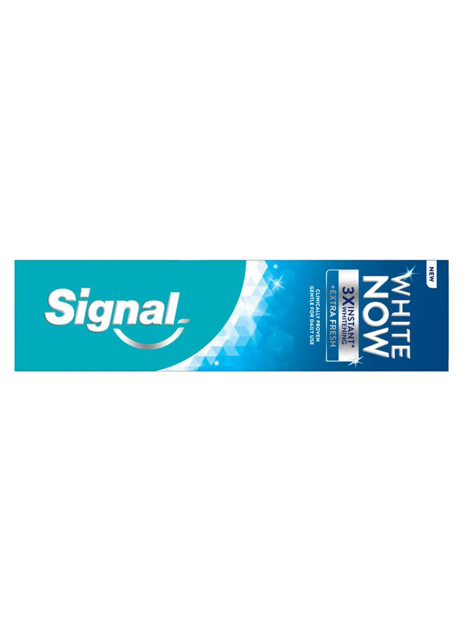 Signal White Now Toothpaste Extra Fresh 3X Instant Whitening & Fresh Breath  - Image 3