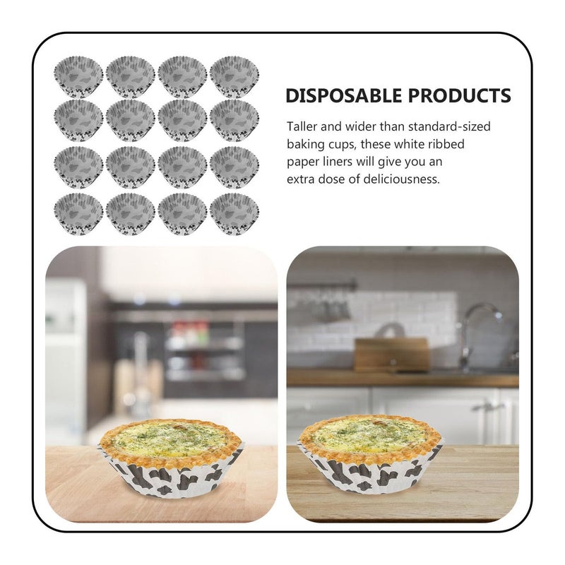 Disposable Cupcake Liners 300pcs Oil Resistant Paper Baking Trays For Muffin Party Random Color - Image 4