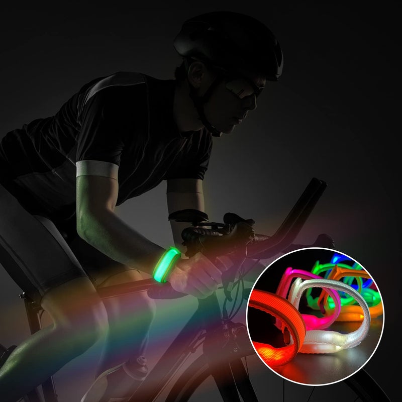 M.best 32pcs LED Light Up Bracelets Glow Flashing Wristbands Glow in The Dark Party Supplies for Wedding, Raves, Concert, Camping,Sporting Events, Party - Image 2