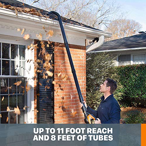 WORX طقم تنظيف مزاريب Worx WA4094، 11 قدم وصول - Image 4