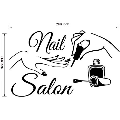 ADECNS Wall Stickers Decor-Nail Salon Quote Window Sticker Art Polish Bar Manicure Viny Art Decals Manicure Nails Decoration - Image 4