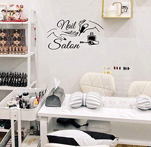 ADECNS Wall Stickers Decor-Nail Salon Quote Window Sticker Art Polish Bar Manicure Viny Art Decals Manicure Nails Decoration - Image 2