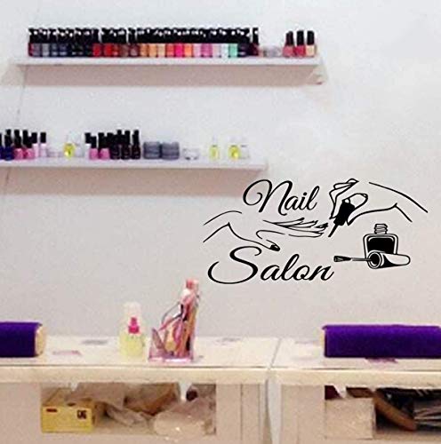 ADECNS Wall Stickers Decor-Nail Salon Quote Window Sticker Art Polish Bar Manicure Viny Art Decals Manicure Nails Decoration - Image 3