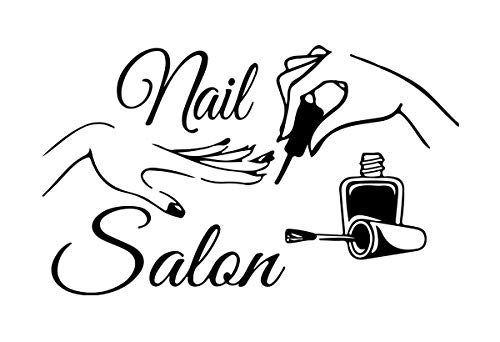 ADECNS Wall Stickers Decor-Nail Salon Quote Window Sticker Art Polish Bar Manicure Viny Art Decals Manicure Nails Decoration - Image 1