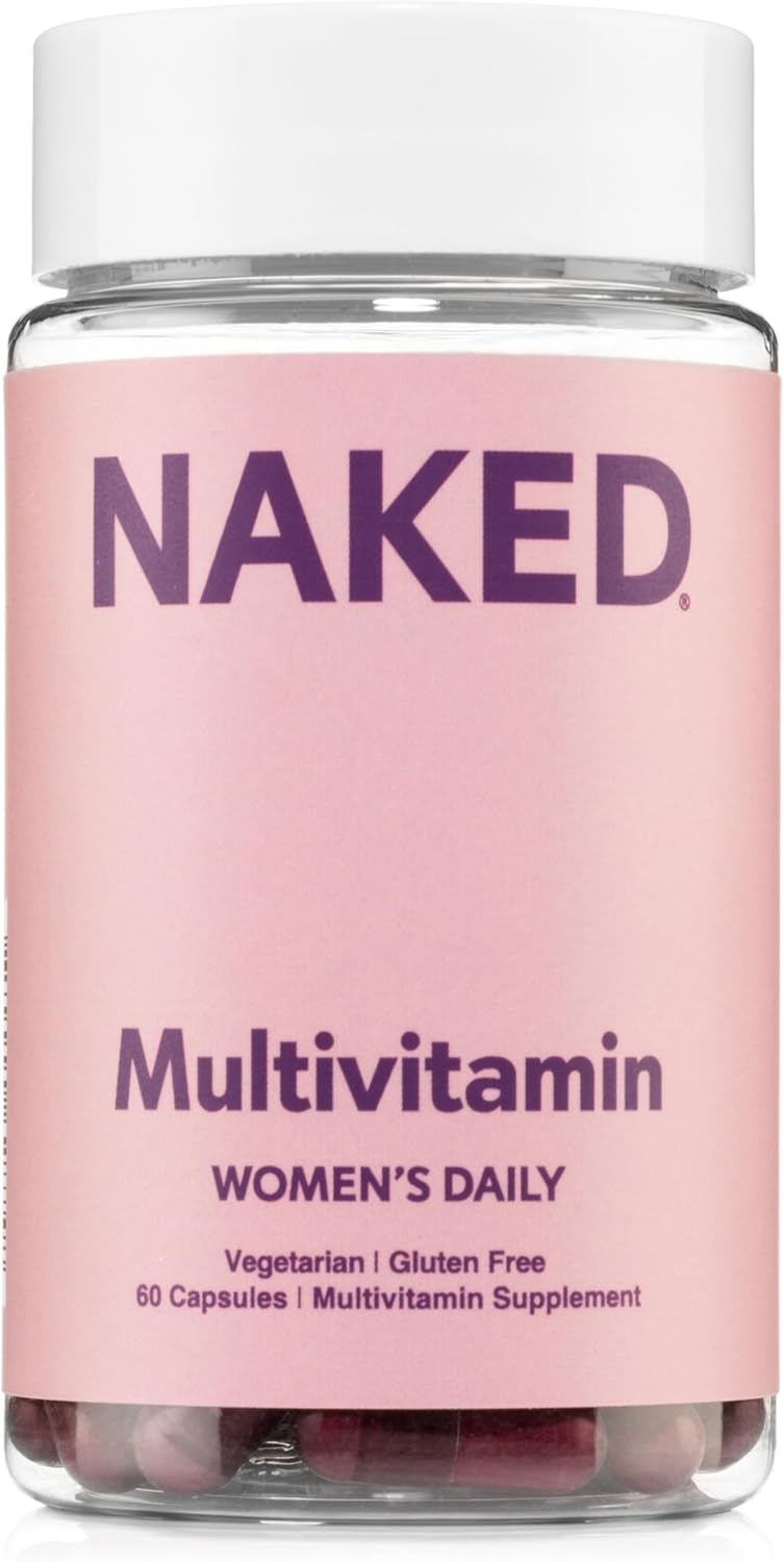 Nakd Ella Womens Multi  Daily Multivitamin  Vitamins A C E Selenium Zinc Fruit and Super Green Extracts to Boost Immune Support  GlutenFree and Vegetarian Vitamins 60 Capsules - Image 1