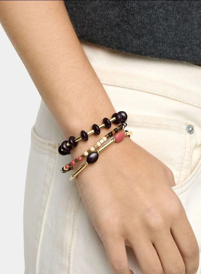 بارفوا مجموعة من الأساور المطاطية مع خرز متعدد الألوان