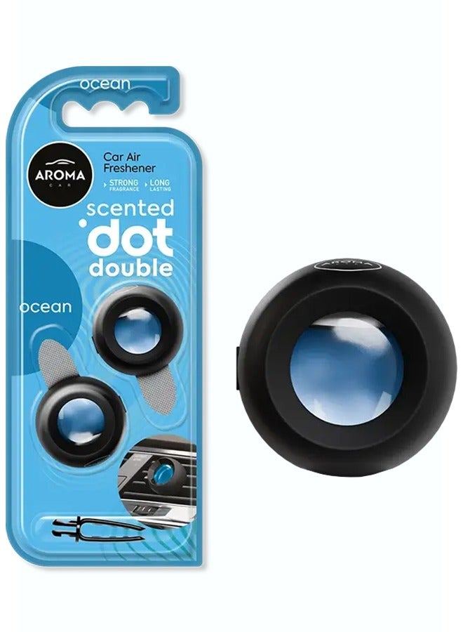 AROMA CAR Aroma Scented dot Double 2 X 2.7ml Ocean