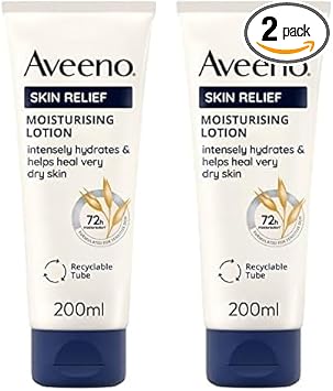 Aveeno لوشن مرطب أفيينو لراحة البشرة 2x 200 مل للبشرة الجافة جداً والمتهيجة مع زبدة الشيا ودقيق الشوفان البروبيوتيك المهدئ من اليوم الأول - Image 1