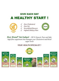 Deer Brand Deer Brand Sat Isabgol - Pure Psyllium Husk 100g  - Image 4