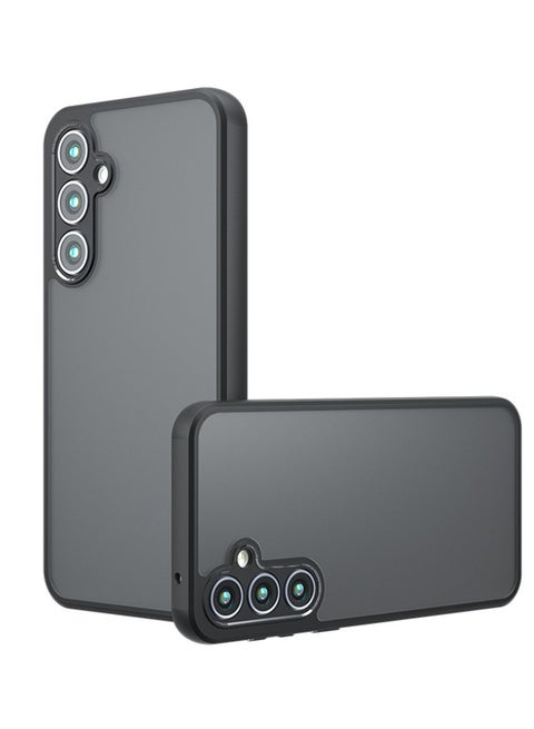 Case Cover Shockproof Hard PC Back Soft TPU Frame Matte Black Slim Protective Cover Compatible with  Samsung Galaxy A54 ( Black)