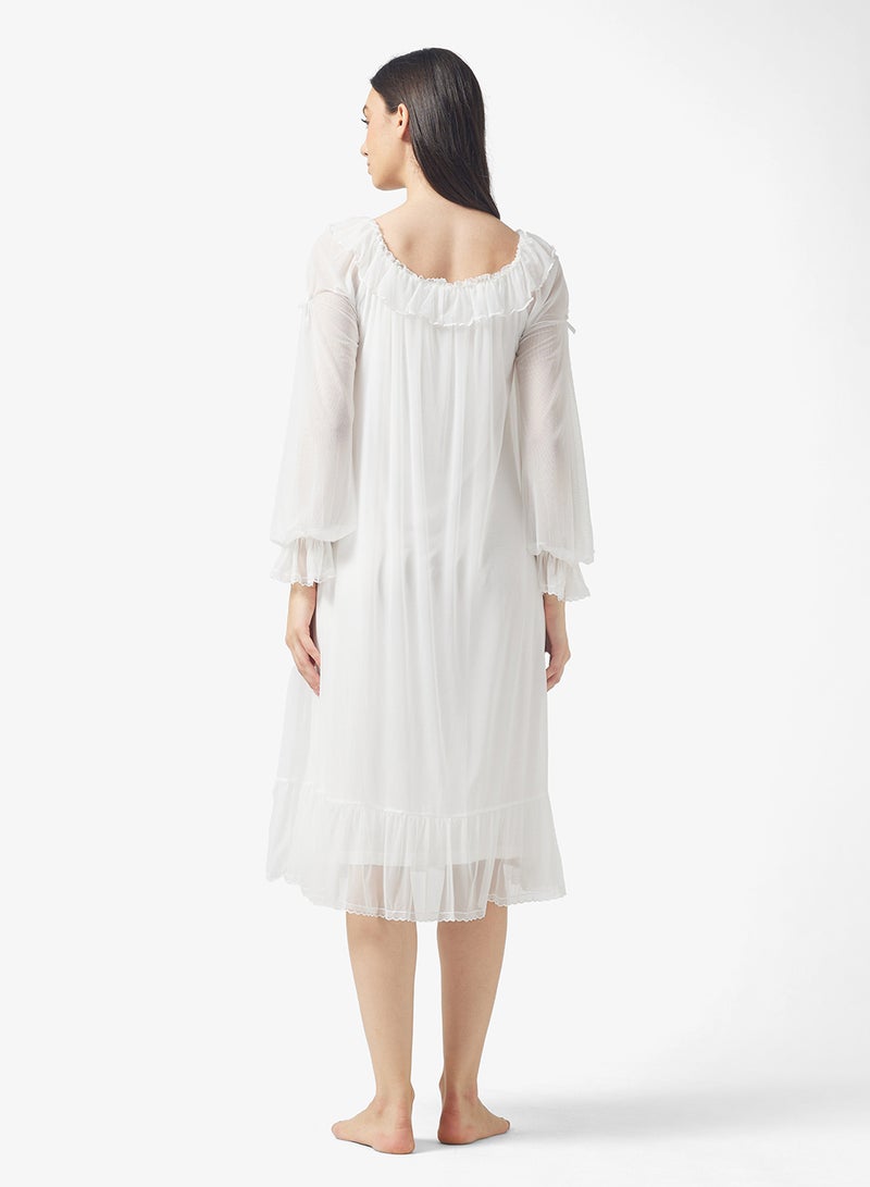 خزانة فستان نوم بأكمام منفوشة - Image 2