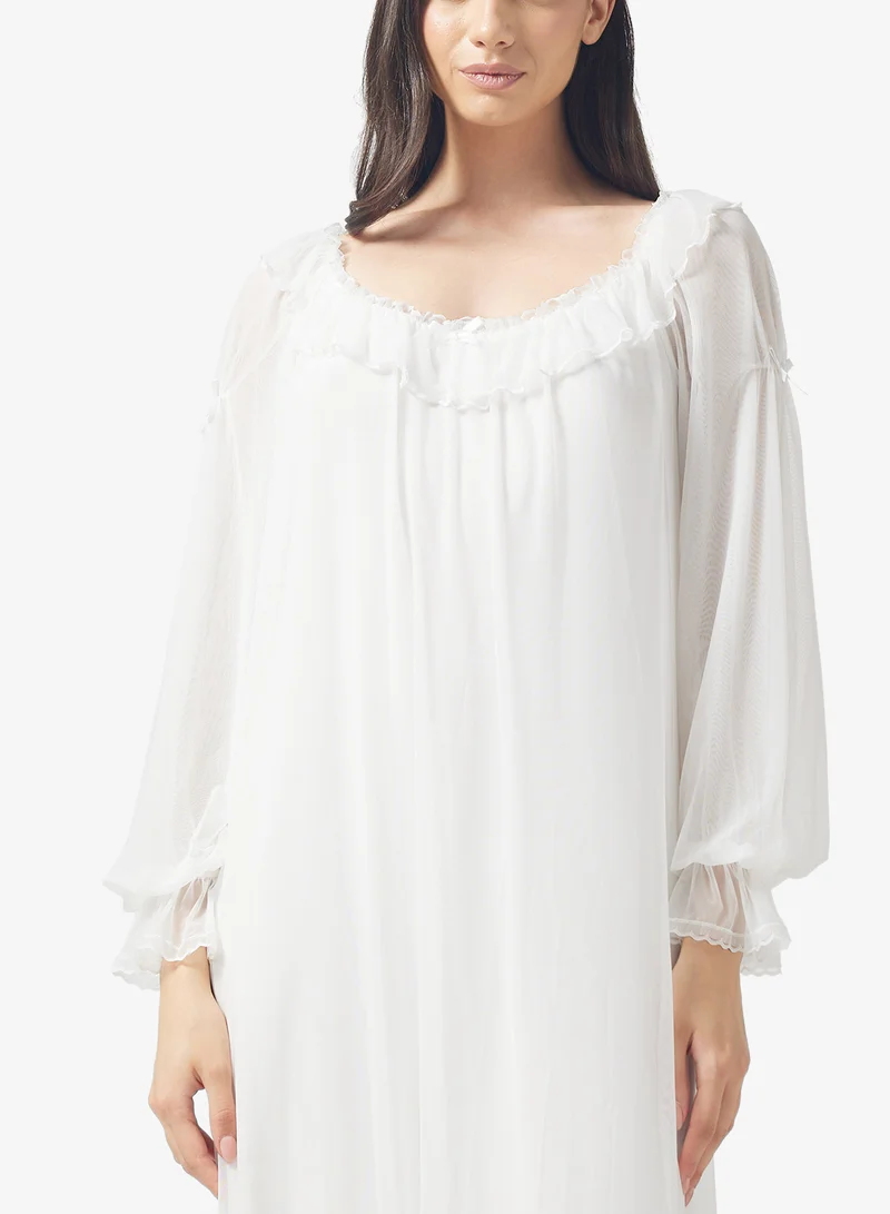 Khizana Puff Sleeve Night Dress
