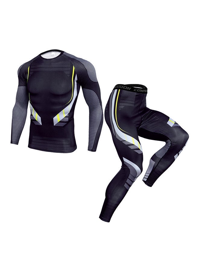 NIBEMINENT Breathable Cycling Jersey Suit Set Black  - Image 1
