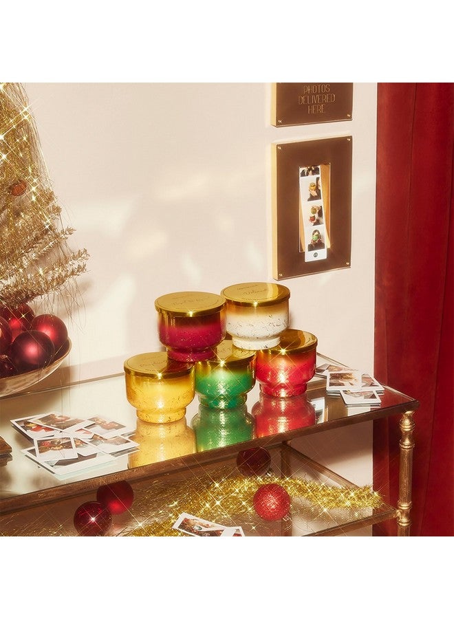 Capri Blue شموع جرة كابري بلو غليمر - شموع معطرة فاخرة للعطلات للمنزل - مزيج شمع الصويا طويل الأمد - معطرات العطلات وديكور المنزل - جرة مقلوبة بنكهة اليقطين دولسي (10 أوقية) - Image 5