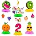 PANTIDE Twotti Frutti 2nd Honeycomb Centerpieces Table Toppers Hawaiian Summer Fruit Watermelon Pineapple Strawberry Table Decor Party Decorations Supplies for Baby Girls 2 Years Old Birthday 12 Pcs - Image 3