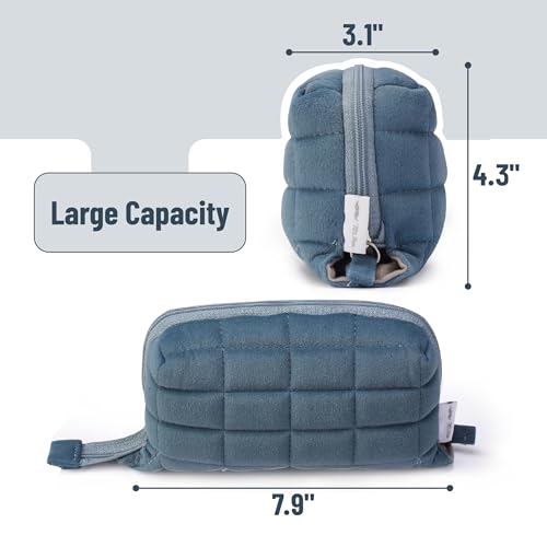 Mr. Pen- Large Capacity Pillow Pencil Case, Blue Pencil Pouch, School/College Pencil Case - Image 2