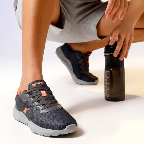 SPARX Mens SM 648 | Enhanced Durability & Soft Cushion | Grey Running Shoe - 6 UK (SM 648) - Image 2