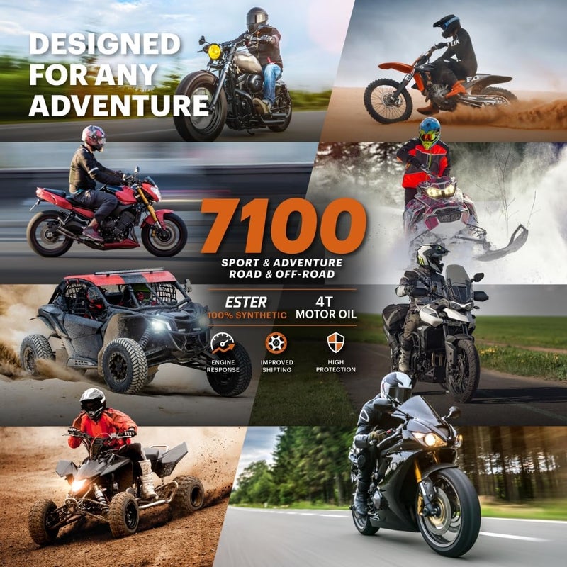MOTUL زيت موتول 7100 4T 10W40 الاصطناعي 4 لترات 104092 - Image 5