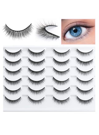 Short False Eyelashes Natural Look Wispy Strip Lashes Pack 11Mm 12Pairs Small Lashes 3D Mink Eyelashes Reusable Lightweight Short Natural Eyelashes - pzsku/Z8F35EFBE6014D1FB7289Z/45/_/1695644284/08ab5ecb-27cd-4db2-a136-be0f8ea20974
