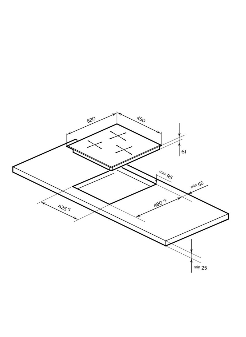 MILLEN - MILLEN Built In Induction Hob 45 cm - Image 1