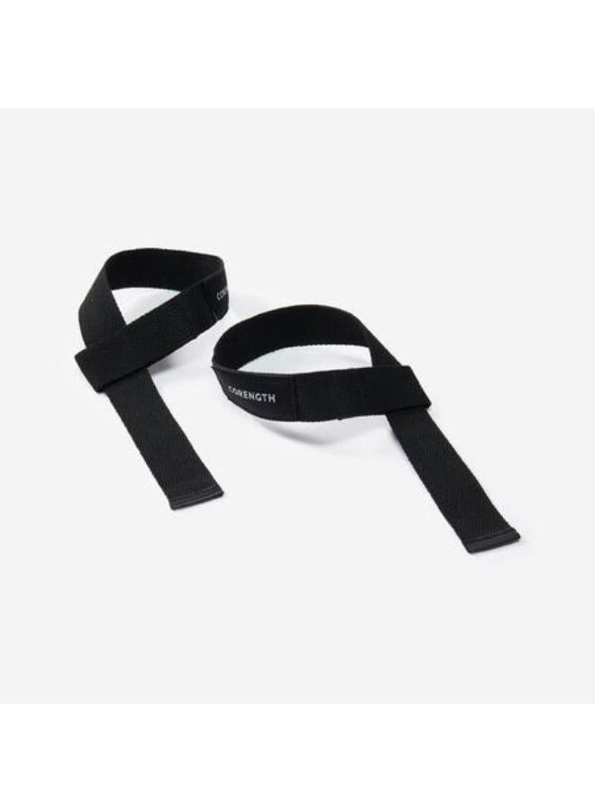 Domyos Weight Training Lifting Strap - Black - Image 1