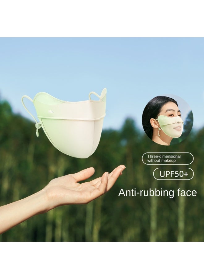 【23 Banana Under Face Mask】 واقي من الشمس، تبريد، مقاوم للأشعة فوق البنفسجية، قناع وجه واسع التنفس، قابل للغسل Em320 - Image 2