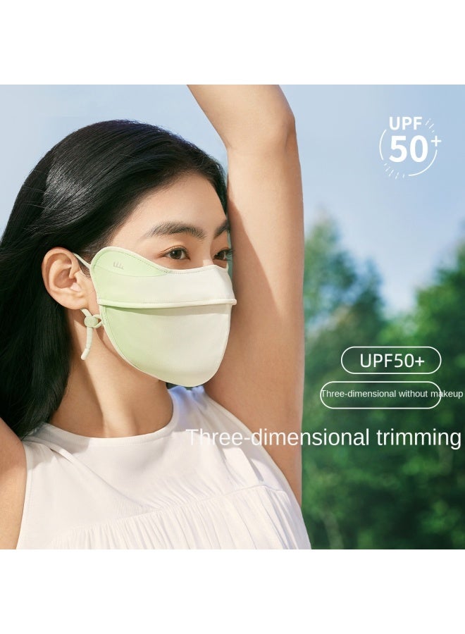【23 Banana Under Face Mask】 واقي من الشمس، تبريد، مقاوم للأشعة فوق البنفسجية، قناع وجه واسع التنفس، قابل للغسل Em320 - Image 3