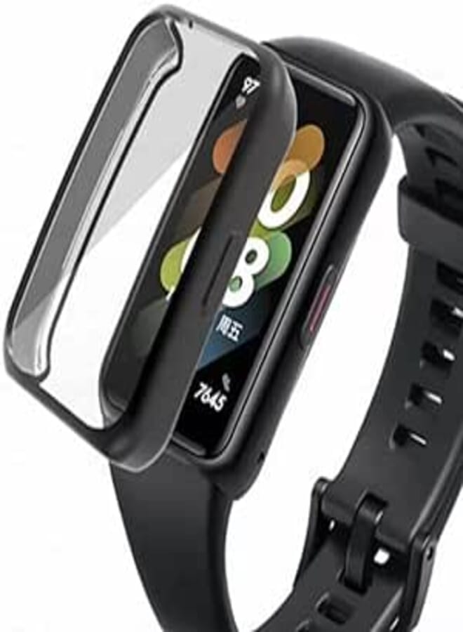 Next store Soft Case Cover For Huawei Band 6 / Honor Band 6 Silicone TPU Full Screen Protector Case (Black)