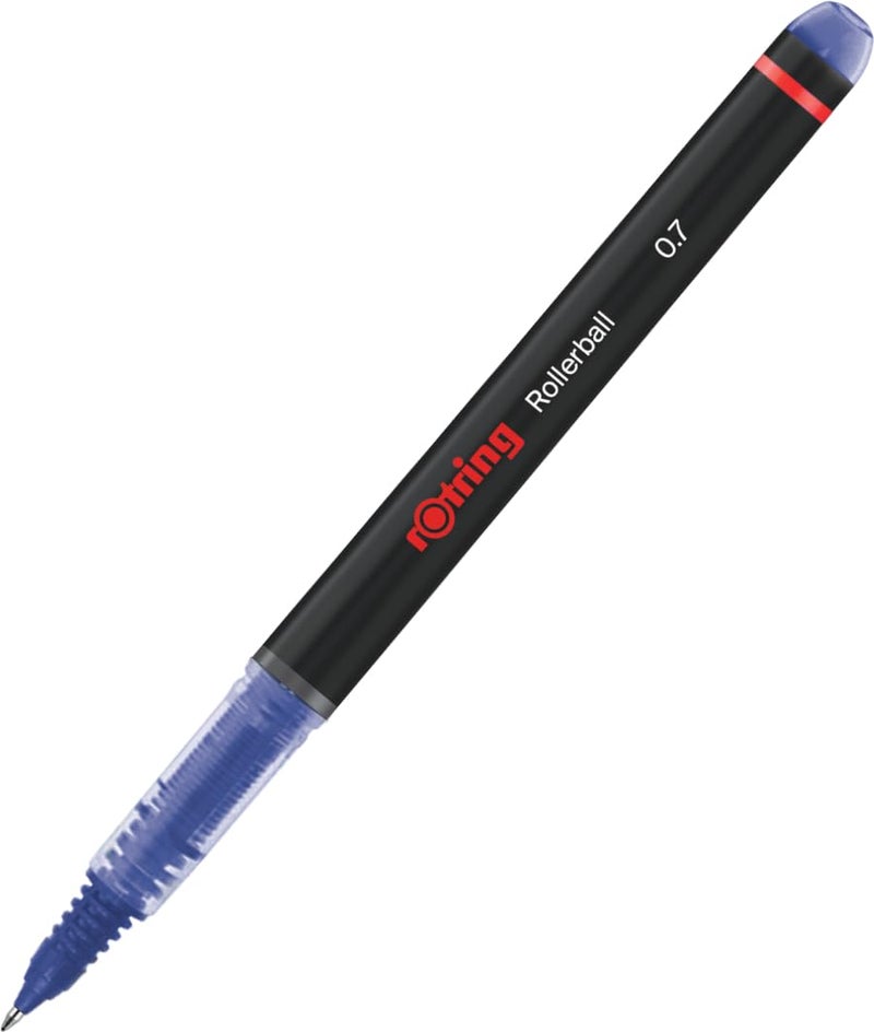 rOtring Rollerball Pen | Fine Point (0.7 mm) for Clear Writing | Blue Ink | 12 Count - Image 1