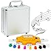 Yinlo Mexican Train Dominoes Set Double 12 Dominoes Set Colorful Dot Pips Real Train Sound Effect Hub Score Pad and 9 Colorful Trains 91 Tiles Domino Game Set - Image 3