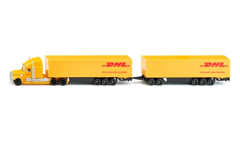 Siku 1806, Road Train, Tractor Unit with semi-Trailer and Trailer, 1:87, Metal/Plastic, Brown/White - Image 2