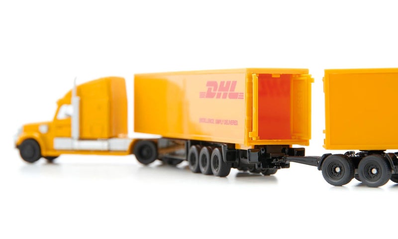 Siku 1806, Road Train, Tractor Unit with semi-Trailer and Trailer, 1:87, Metal/Plastic, Brown/White - Image 4