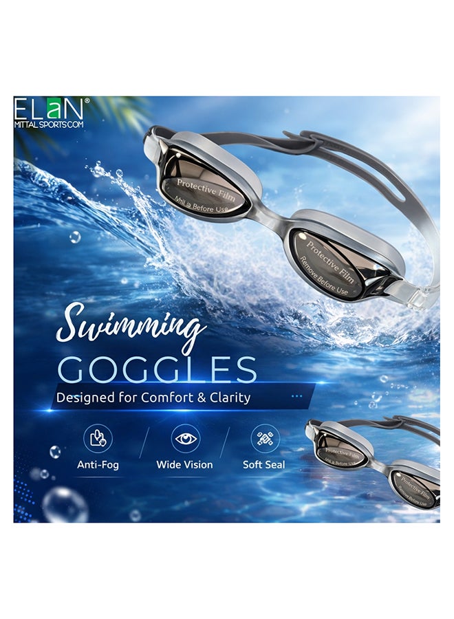 ELAN Morex Kids Swim Goggles  - Anti-Fog Leak-Proof Swimming Goggles for Boys & Girls, Soft Silicone Comfort Fit with Easy-Adjust Strap, UV Protection for Pool & Beach - Image 4