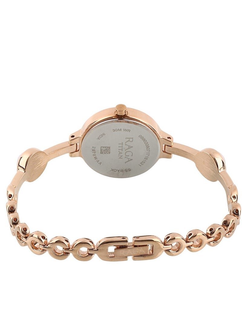 Titan Quartz Analog Grey Dial Metal Strap Watch for Women - Image 3