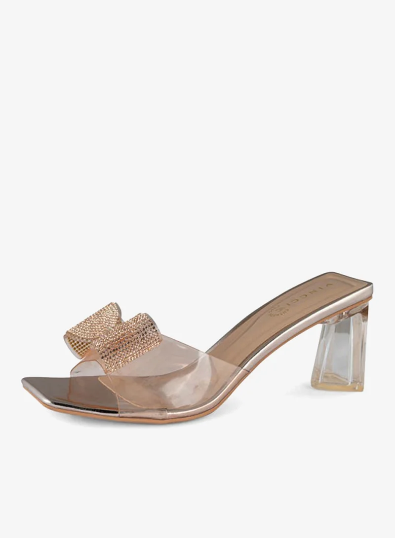 Vincci Women One Strap Mid Heel Sandals