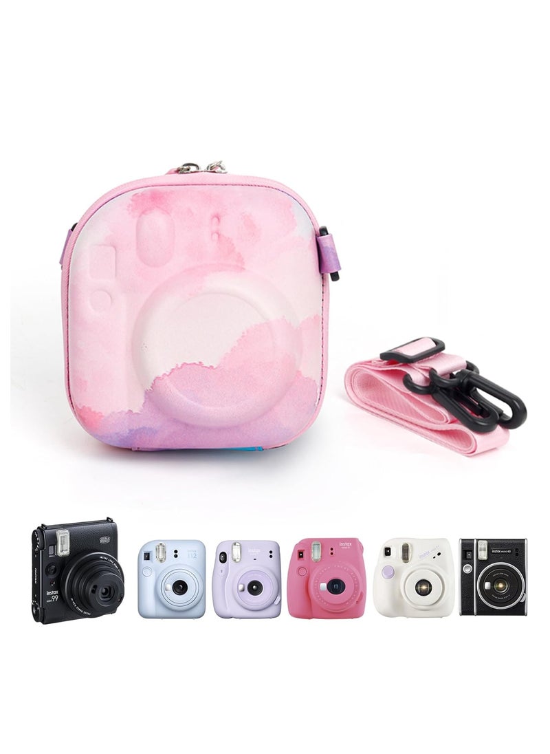 KASTWAVE - Hard EVA Camera Storage Case, Mini 12 Camera Case, Compatible with Fujifilm Instax Mini 12/11/9/8//7+/90/99/40, Colorful Protective Carrying Case with Shoulder Strap - Image 1