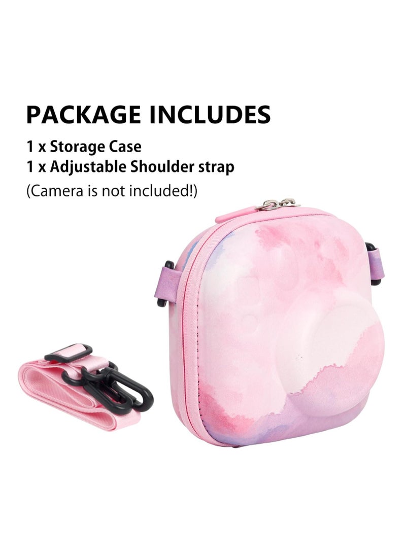 KASTWAVE - Hard EVA Camera Storage Case, Mini 12 Camera Case, Compatible with Fujifilm Instax Mini 12/11/9/8//7+/90/99/40, Colorful Protective Carrying Case with Shoulder Strap - Image 1