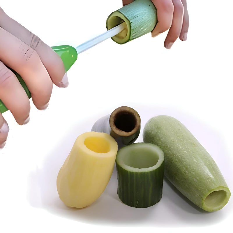 Fruit Corer - Versatile 4pcs Drill Set for Easy Hollowing of Fruits and Vegetables, Perfect for Stuffed Dishes and Environmentally Friendly Cooking - Image 2