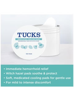 Tucks Medicated Cooling Pads 100 Pads  - Image 4