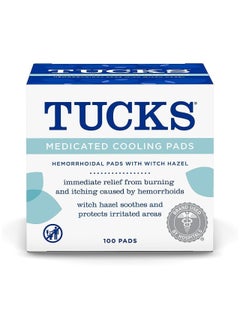 Tucks Medicated Cooling Pads 100 Pads  - Image 1