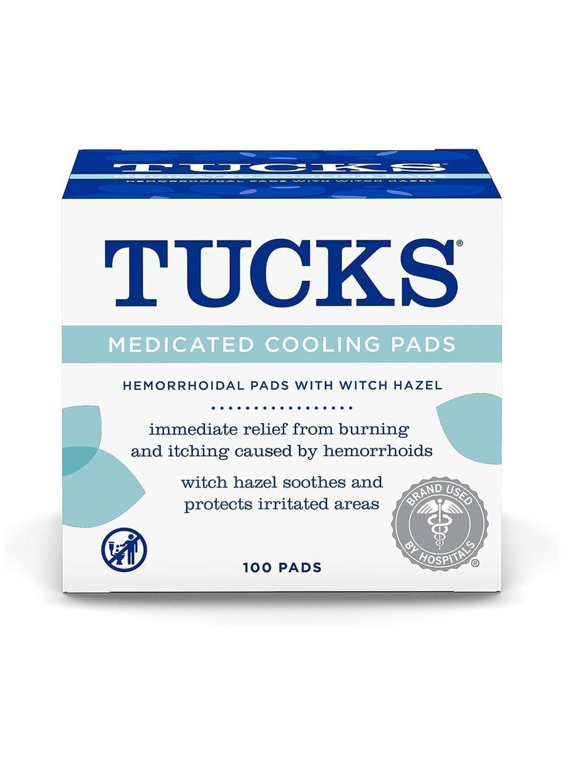 Tucks Medicated Cooling Pads 100 Pads  - Image 1