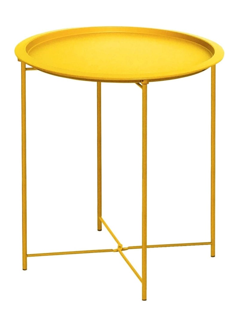 هويتك طاولة تقديم جانبية لصينية القهوة في غرفة المعيشة باللون الذهبي - Image 1