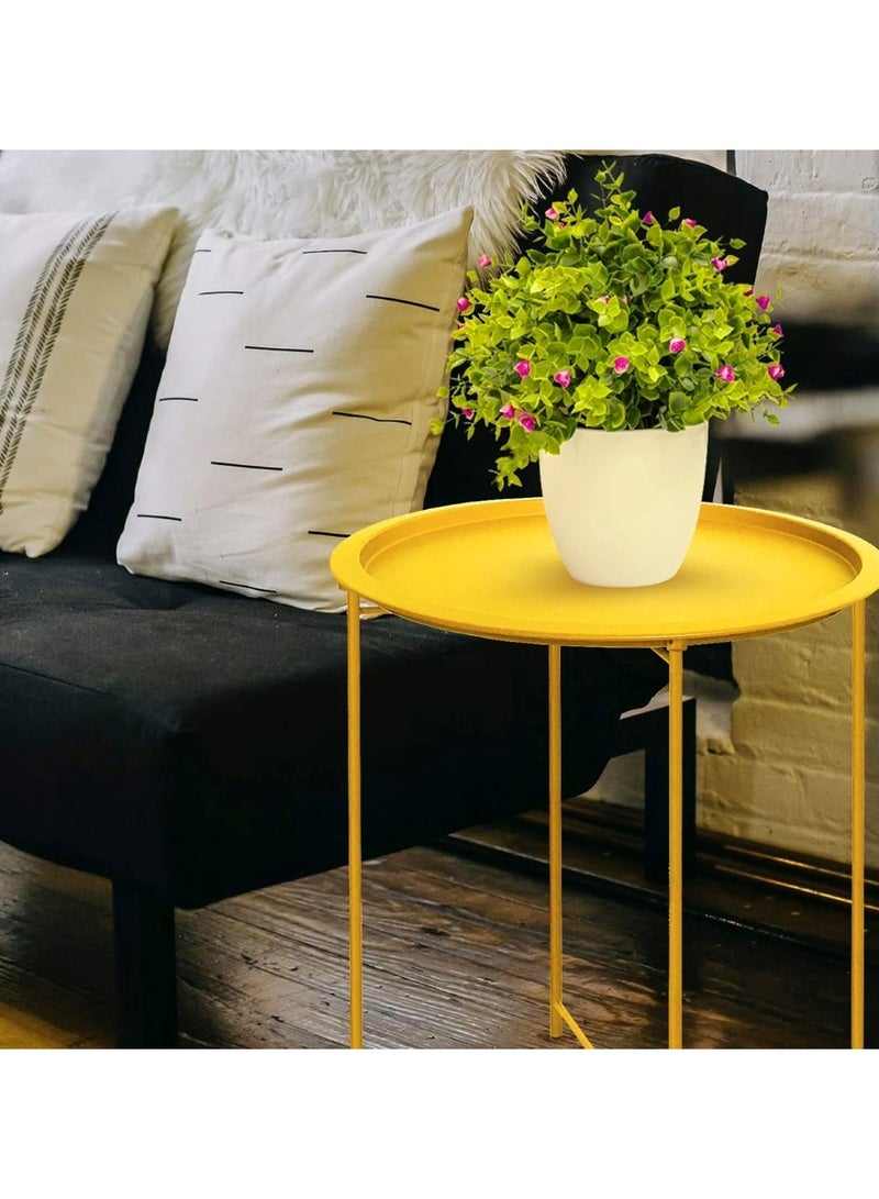 هويتك طاولة تقديم جانبية لصينية القهوة في غرفة المعيشة باللون الذهبي - Image 3