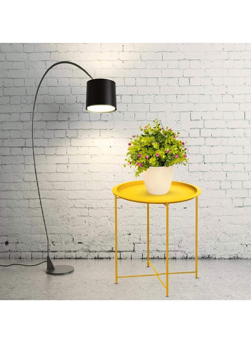 هويتك طاولة تقديم جانبية لصينية القهوة في غرفة المعيشة باللون الذهبي - Image 2