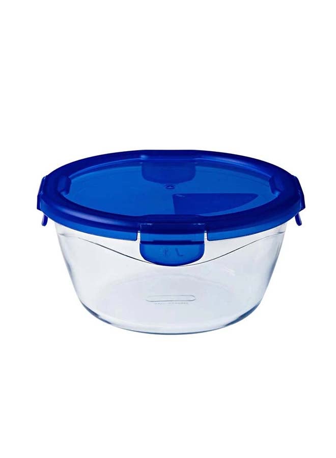 PYREX Cook and Go Round With Lid 1.6L Transparent - Image 1
