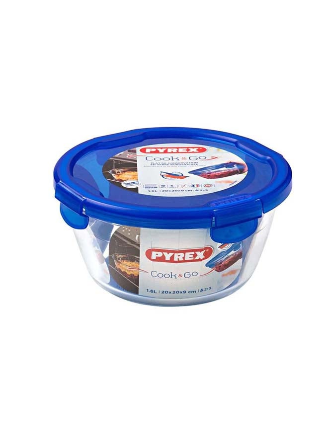 PYREX Cook and Go Round With Lid 1.6L Transparent - Image 2