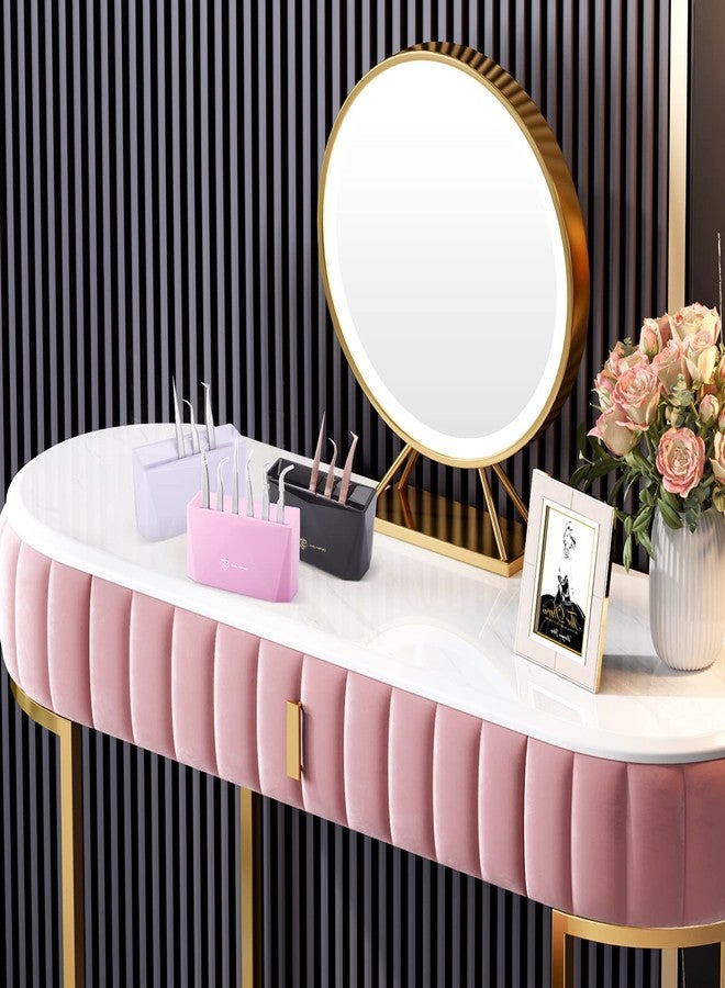 بريتي ميموري حامل ملاقط لمستلزمات تمديد الرموش من بريتي ميموري، 6 قطع، رف لعرض وتخزين أدوات وإكسسوارات المكياج، أبيض - Image 5